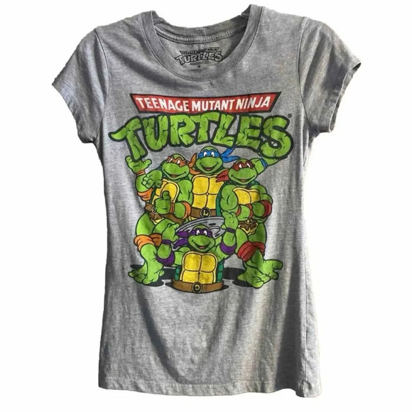 Teenage Mutant Ninja Turtles Tshirt Unisex Sz MediumGray Short Sleeve Pullover - Picture 1 of 7